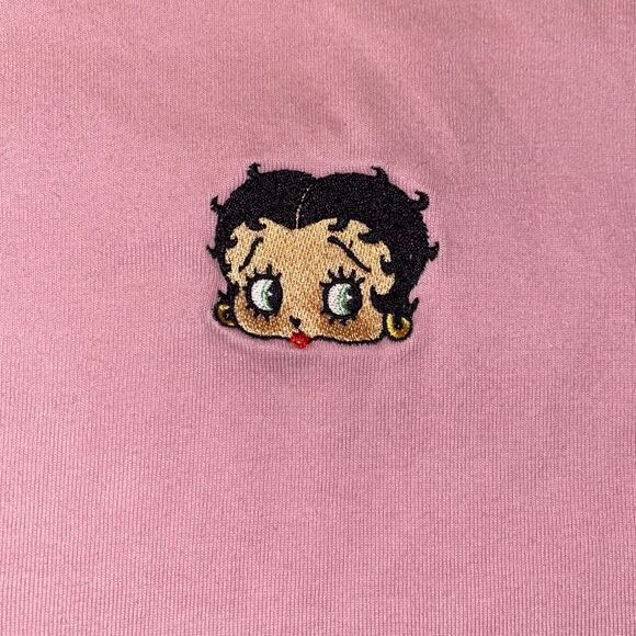 Betty Boop Tank Top Cropped Pink Size XS - Picture 4 of 9
